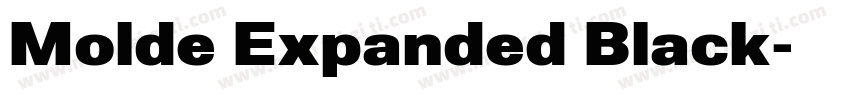 Molde Expanded Black字体转换